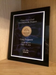 CCIE Plaque